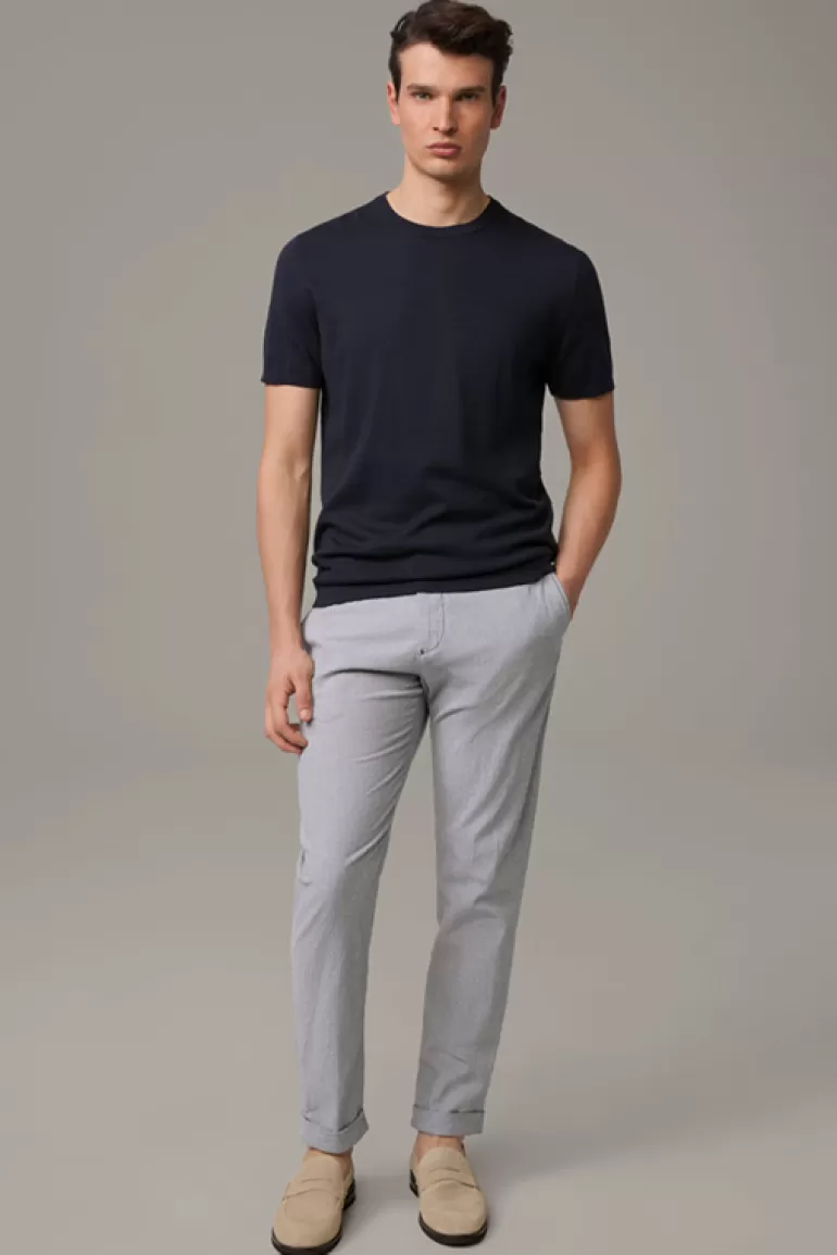 Strellson Chino Luc, Navy/weiß Strukturiert^ Hosen