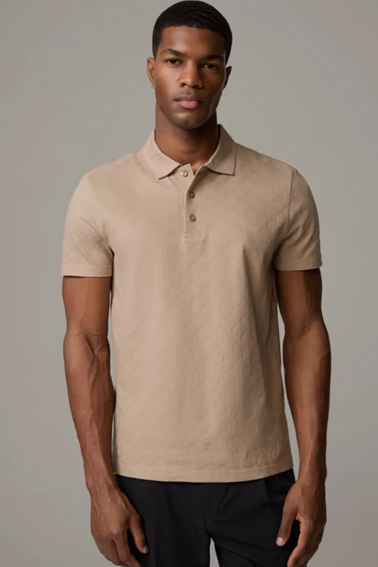 Strellson Jacquard-Poloshirt Fadu, ^ Polo-Shirts