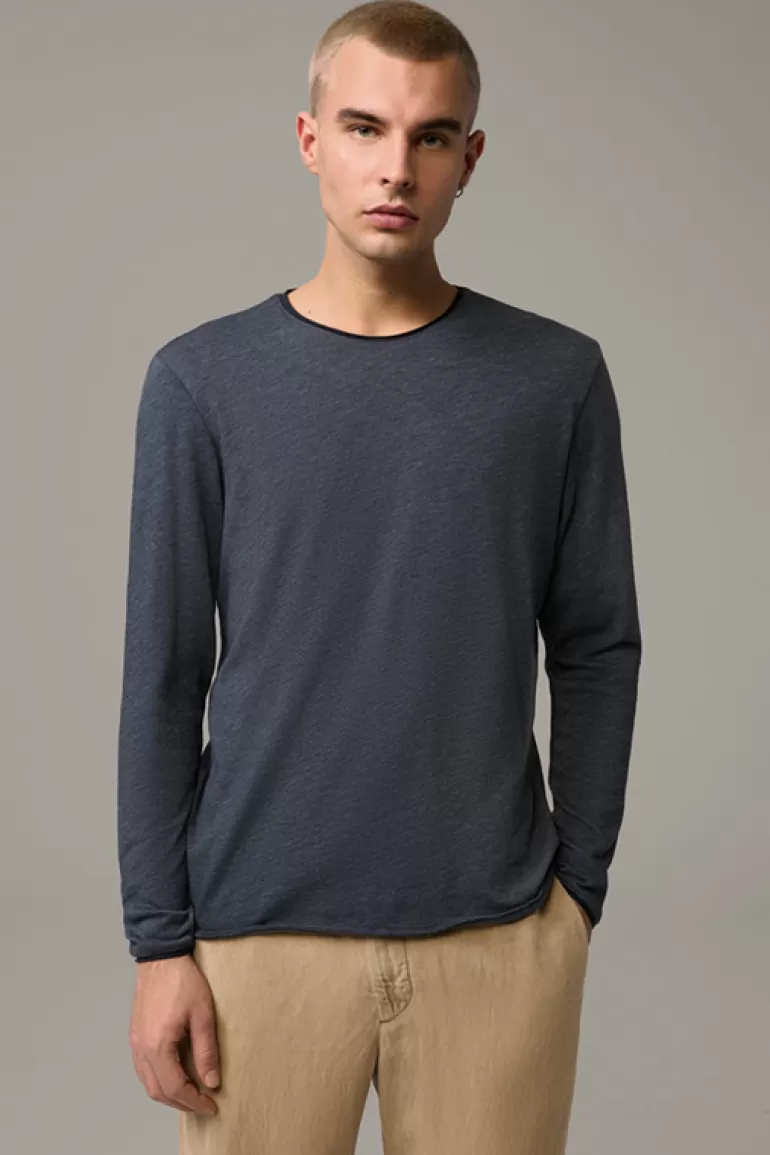 Strellson Longsleeve Prospect, Dunkelgrau Meliert^ T-Shirts & Sweats