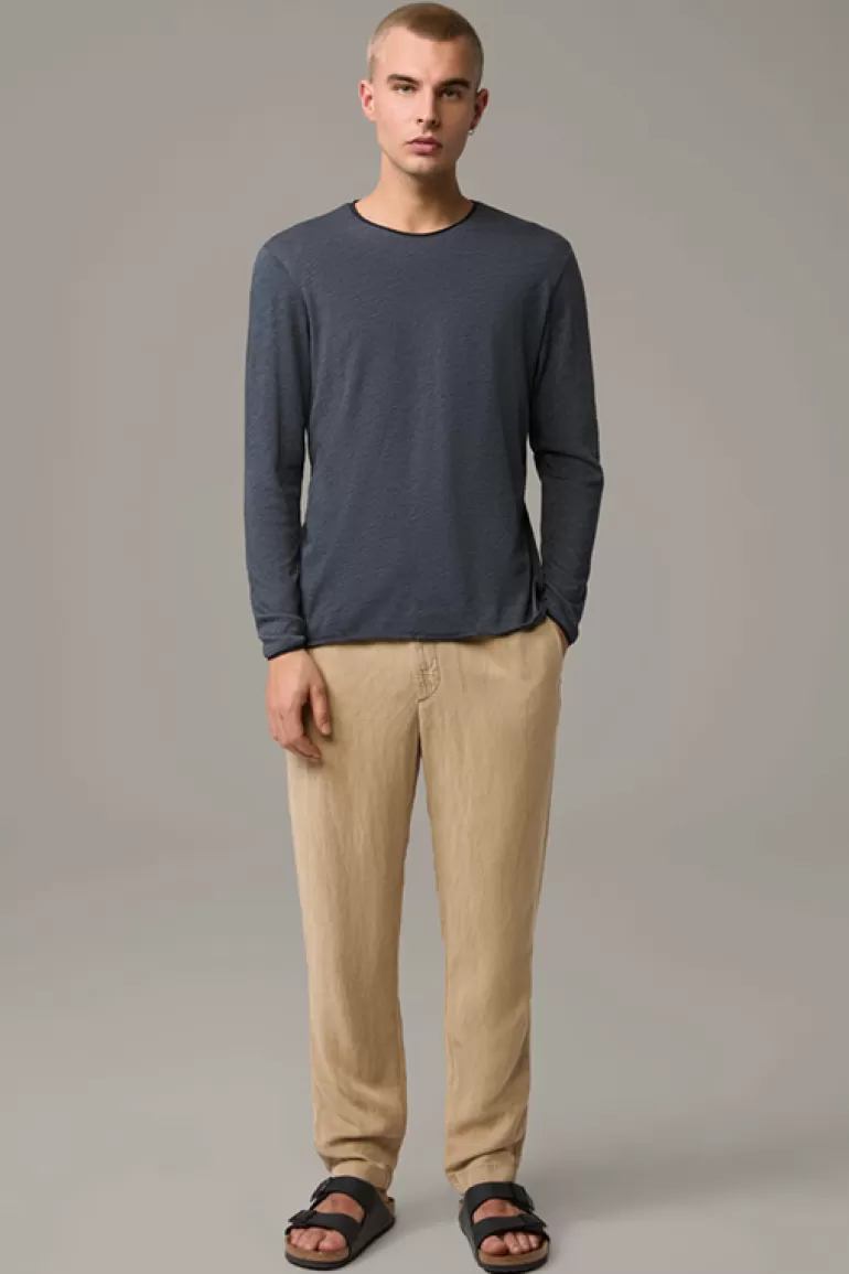 Strellson Longsleeve Prospect, Dunkelgrau Meliert^ T-Shirts & Sweats